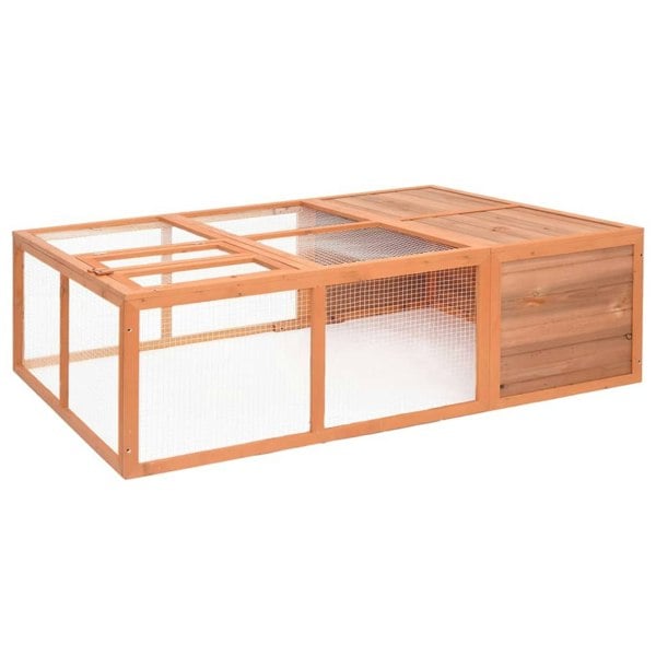 Berkfield Garden Animal Cage 150x100x50 cm Solid Firwood