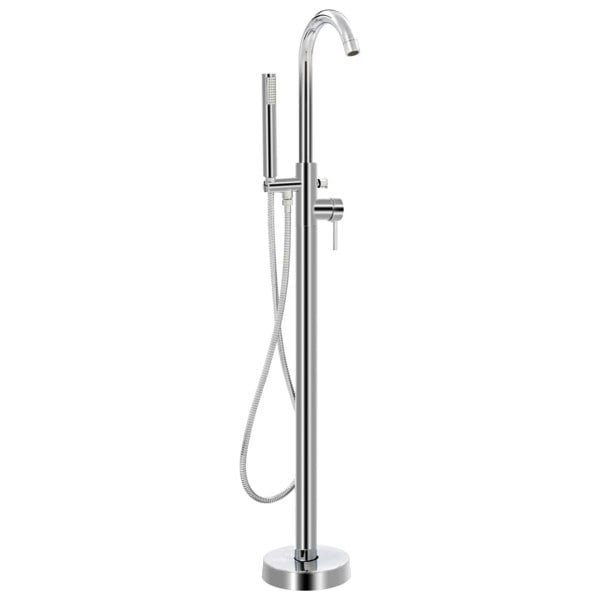 Berkfield Freestanding Bathtub Faucet Stainless Steel 118.5 cm