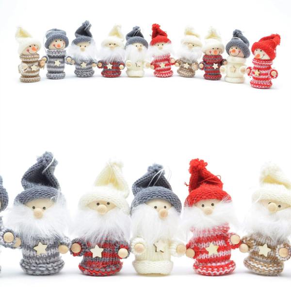 10 Handmade Christmas Tree Hanging Box Set Xmas Home Decor Novelty Gifts, Multi image 6