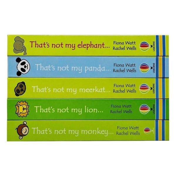 That's Not My Zoo Collection: Panda & Friends 5 Book Set (Elephant, Panda, Meerkat, Lion, Monkey)