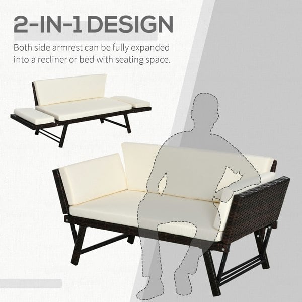 Rattan Loveseat