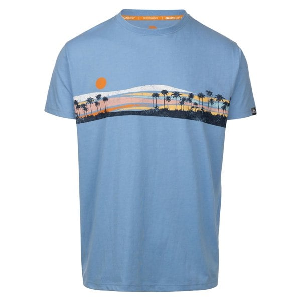 Trespass Mens Printed Casual T-Shirt - Cornflower Marl