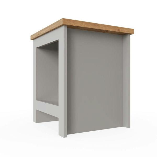 Timber Art Design Lisbon Modern Lamp Side Table with Open Shelf