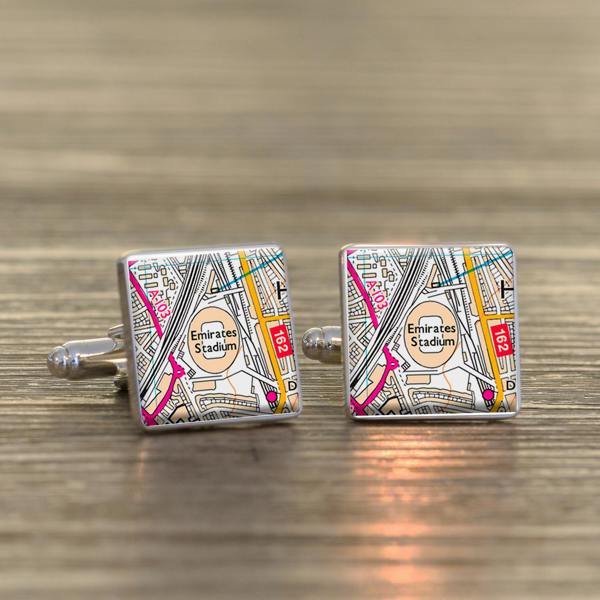 Favourite Football Grounds Cufflinks - alternative angle