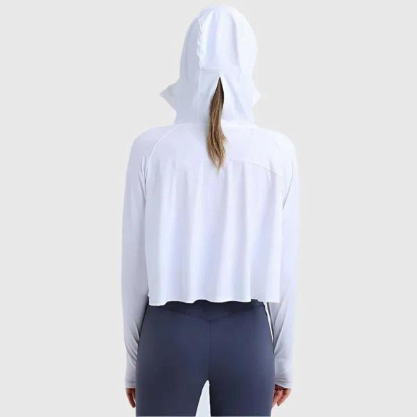 Anniou UPF 50+ Hooded Cropped Shirt