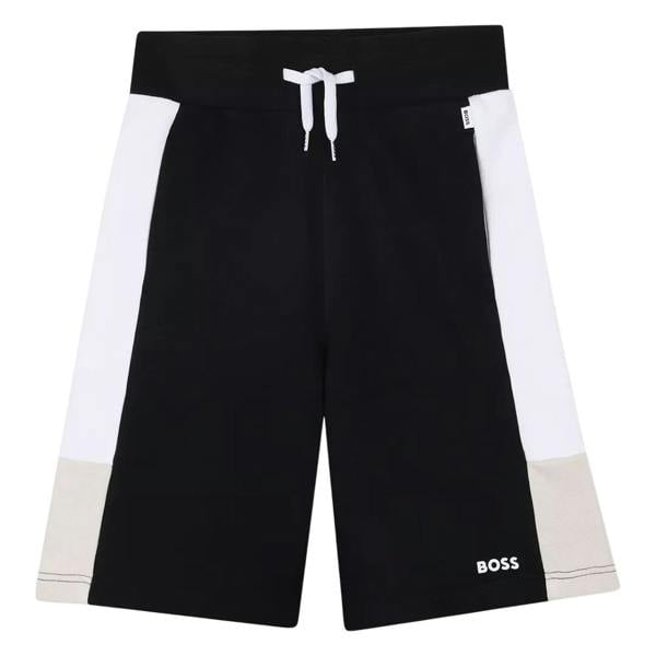 Boss Childrens/Kids Colour Block Sweat Shorts - Black - 