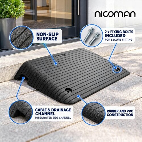 Nicoman Threshold Ramp for Wheelchairs, Mobility Scooters & More