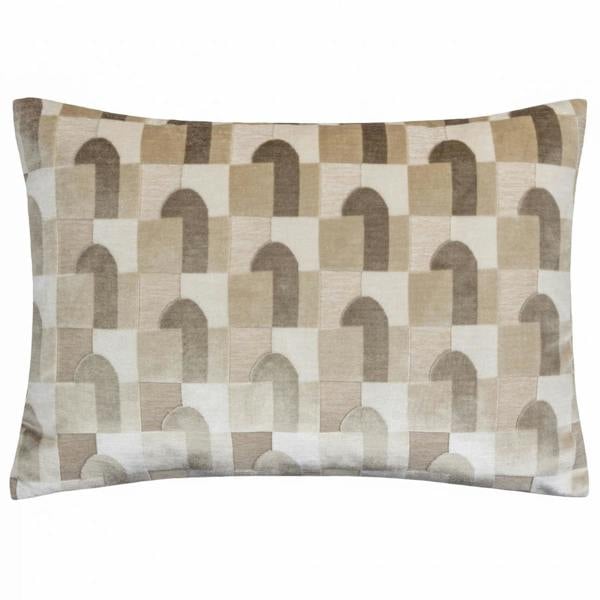 Paoletti Keela Geometric Cushion Cover - Natural