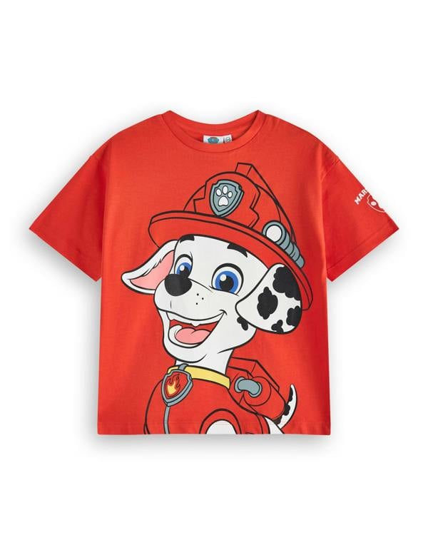 Paw Patrol Boys Multicoloured Marshall, Rubble & Chase Multi-Pack of 3 Short-Sleeved T-Shirts