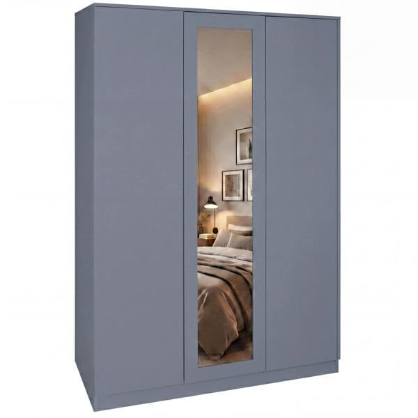 Vida Designs Denver 3 Door Mirrored Wardrobe