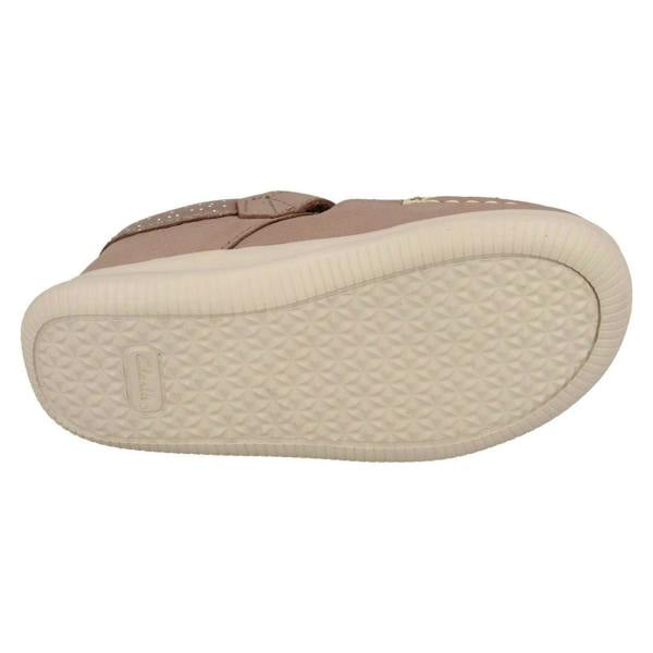 Clarks Girls Clarks Casual T-Bar Shoes Cloud Rosa
