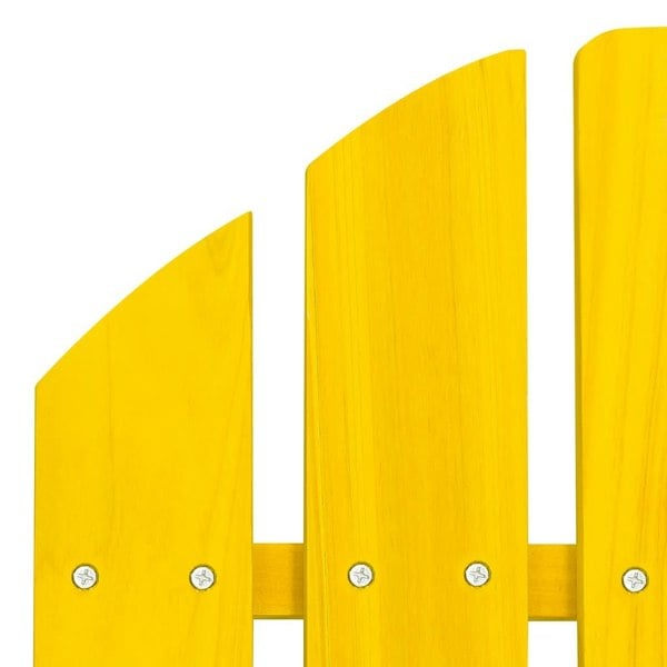 Berkfield Garden Adirondack Chair Solid Fir Wood Yellow