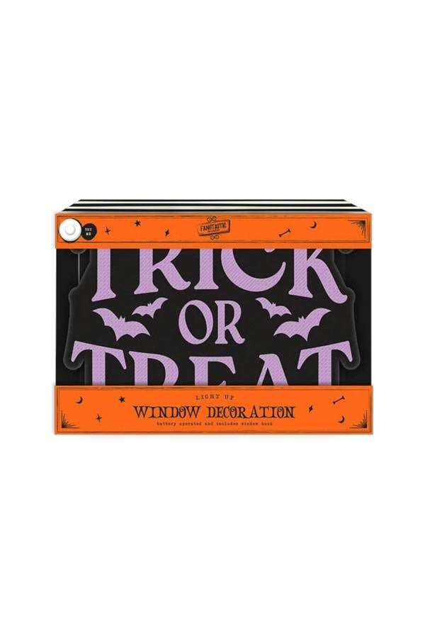 Spooky Trick Or Treat Window Decoration