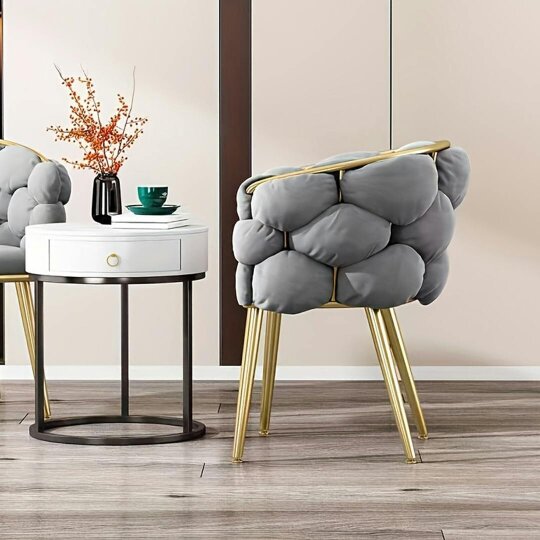 Havendro Bedroom Dressing Chair Luxury Backrest Chair Single Leisure Sofa Chair