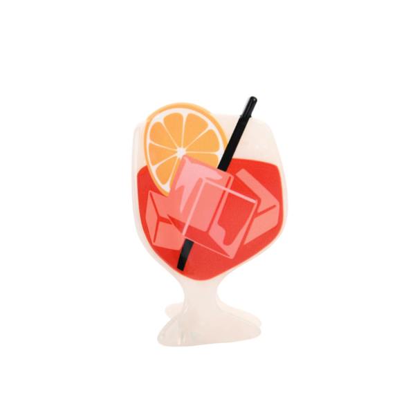 Gold Trip Red Spritz Claw Clip