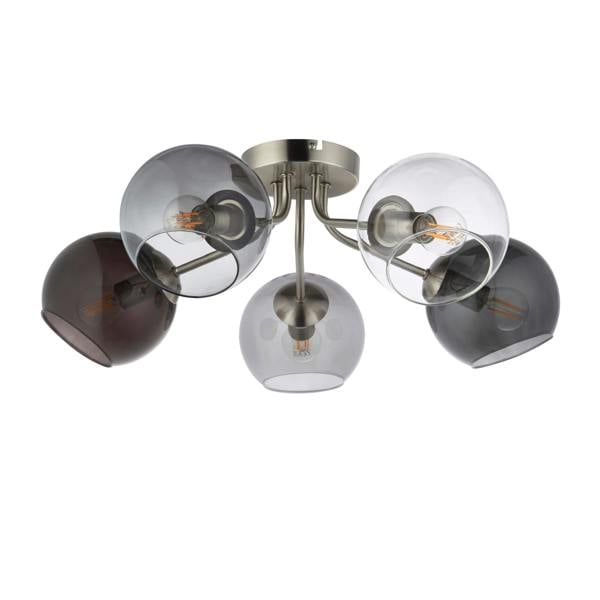 Pagazzi Lighting Branco 5 Light Semi-Flush Ceiling Light