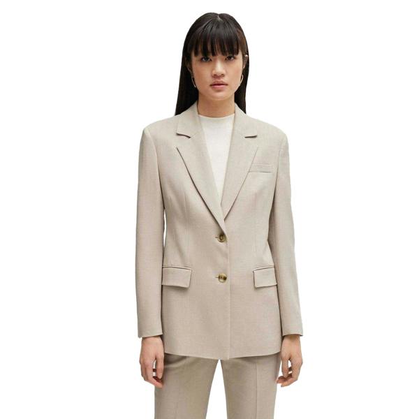 Boss Womens/Ladies Jerela Single-Breasted Jacket - Beige - 