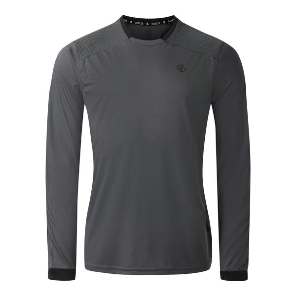Dare 2B Mens Trackstand Ace Long-Sleeved T-Shirt - Magnet - 