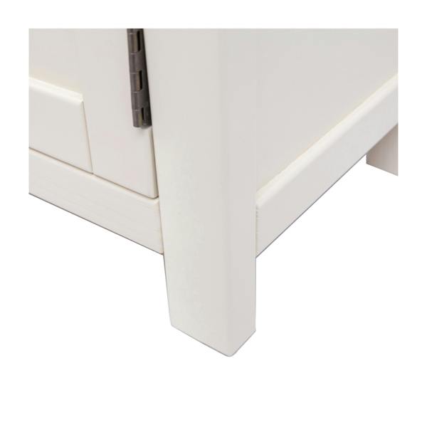 Cabinet Bits Maggiori Off White 3 Drawer 3 Door Sideboard Chrome Knob