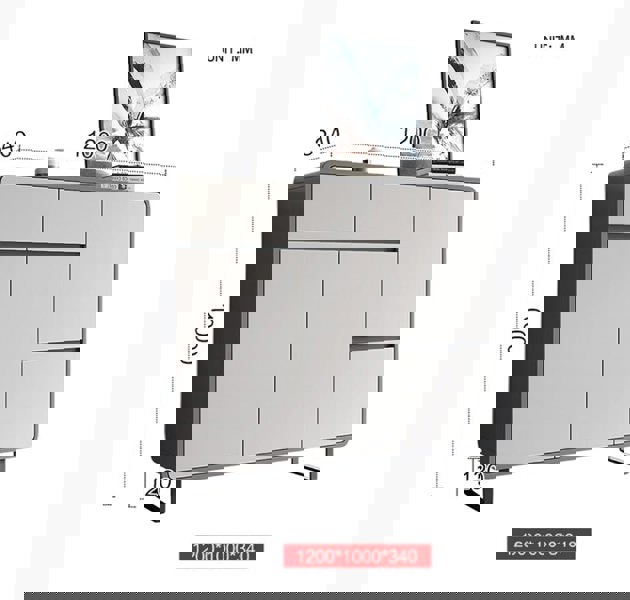 Naveda Shoe Storage, Grey with shoe rack for storage