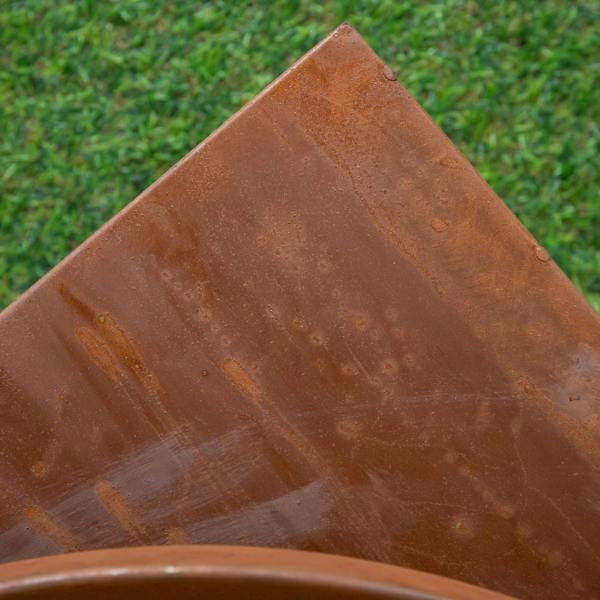 Samuel Alexander 37cm Tierra Outdoor Steel Firebowl and Log Store