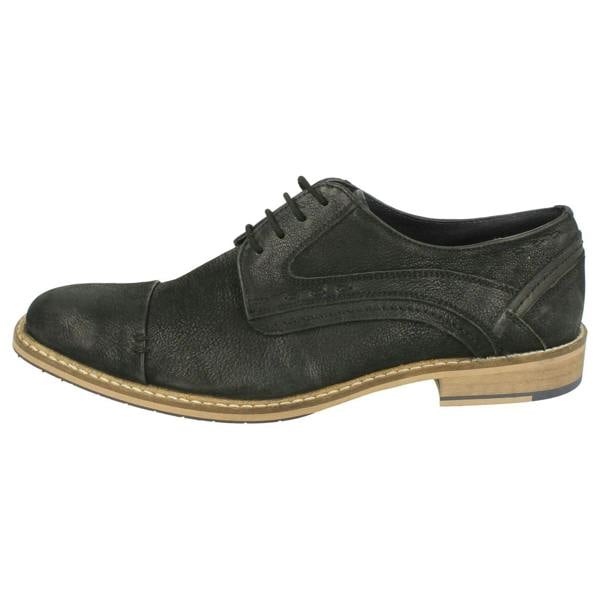 Maverick Mens Maverick Lace Up Shoe Stitched Panels and Toe Cap