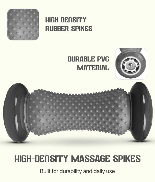 ROMIX Foot Massage Roller and Spiky Massage Ball Set, Deep Tissue Massage Tools for Feet, Hands, Arms and Legs