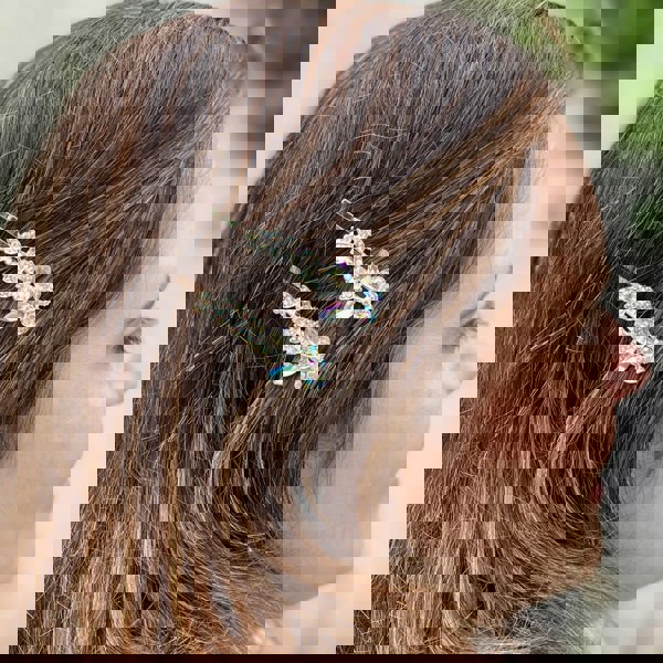 diamante hair slides thick hair