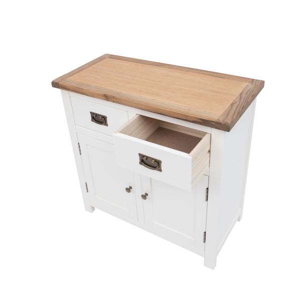 Cabinet Bits Lovere Off White 2 Drawer 2 Door Sideboard Brass Drop Handle