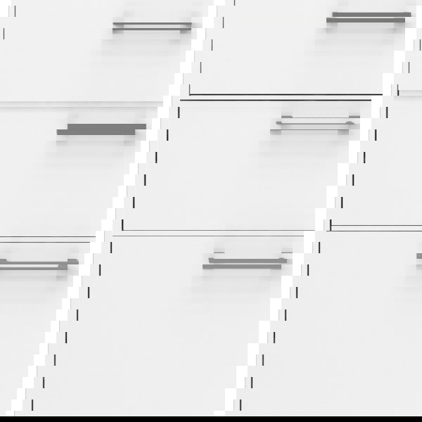 Furniture To Go Prima Bookcase 1 Shelf With 2 Drawers 2 File Drawers In White