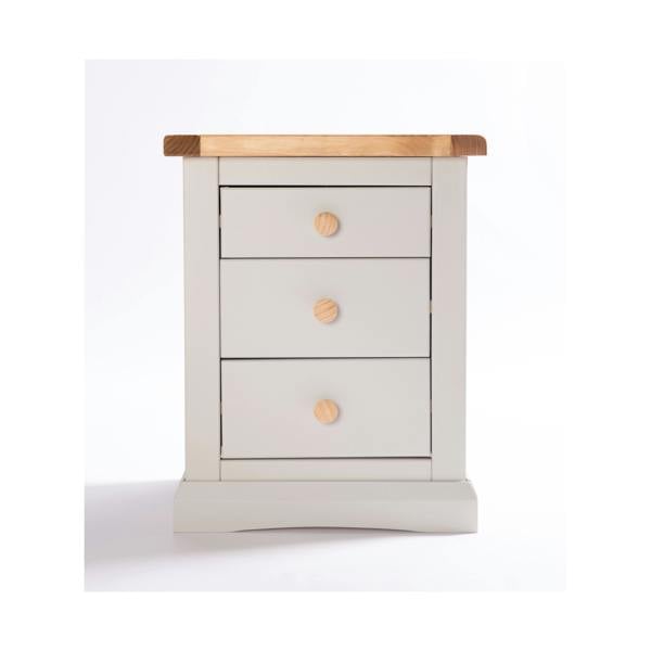 Loreo 3 Drawer Bedside Table