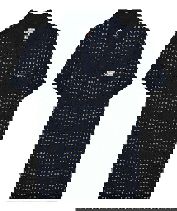 Lambretta Mens Smart Casual Retro All Over Print SKA Polo Shirt