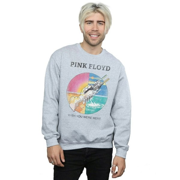 Pink Floyd Mens Wish You Were Here Sweatshirt - Sports Grey