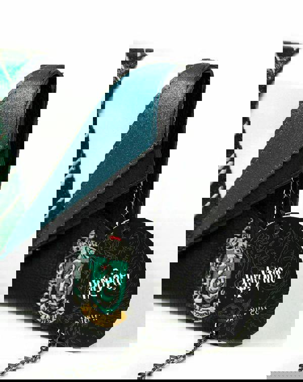 Vanilla Underground Danielle Nicole Womens Black Slytherin Uniform Clutch Bag (One Size)