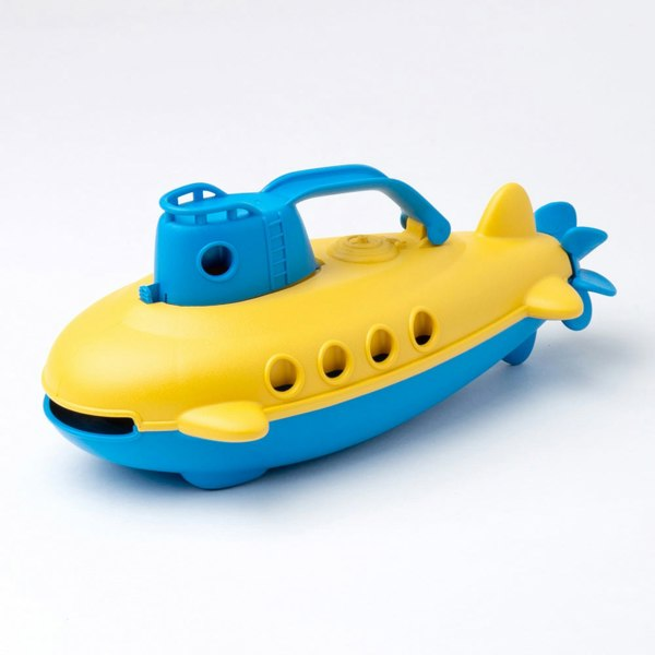 Green Toys Submarine With Blue Handle - Made From 100% Recycled Plastic