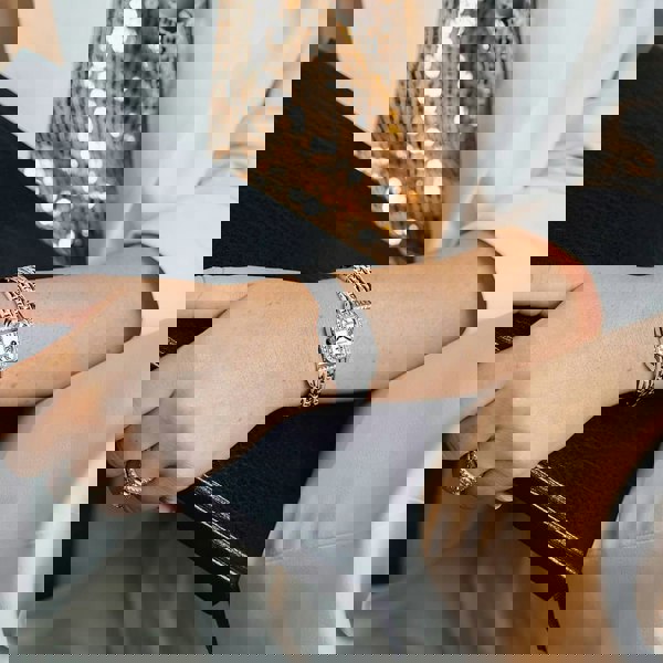 Sekonda Monica Silver Stone Set Watch 40655