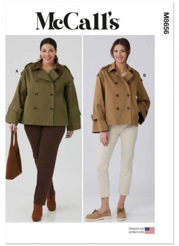 McCalls 8656 Paper Sewing Pattern – Women's Jacket, Intermediate