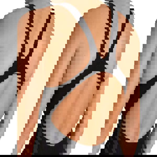 Black strappy Powerskin Carbon Core FX Kneeskin swimsuit with cutouts