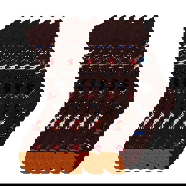 Anysox 5 Pairs Size 5-9 Fashion Socks Combed Cotton Art Abstract Oil Painting Novelty Happy Funny Christmas Gift for Women