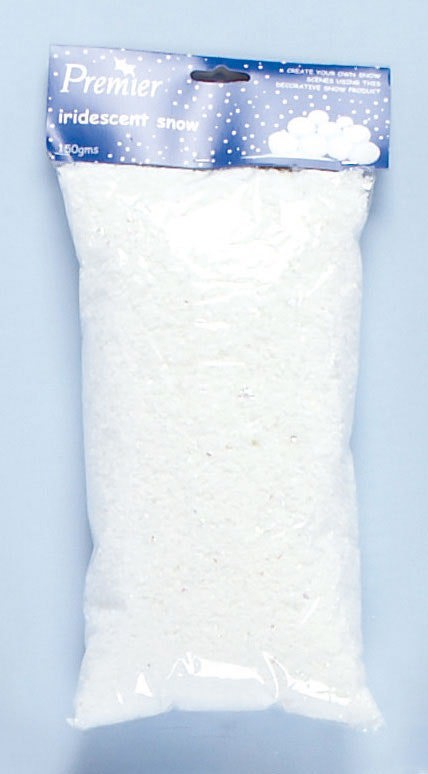 Samuel Alexander 150 Grams (8 Pints) Fake / Frosted Iridescent Christmas Snow Decoration