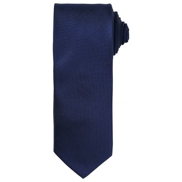 Premier Unisex Adult Micro Waffle Tie - Navy