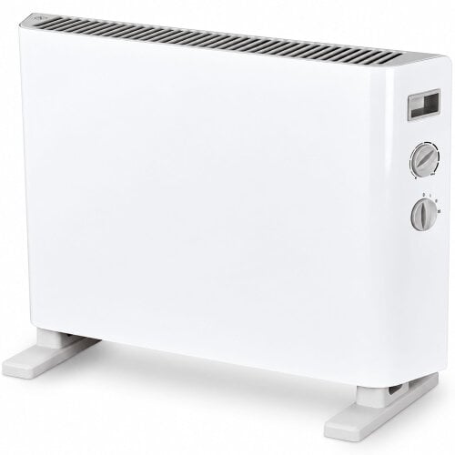 MYLEK Convector Heater Electric 2000W Free Standing Radiator - Portable, 3 Power Modes with Adjustable Thermostat