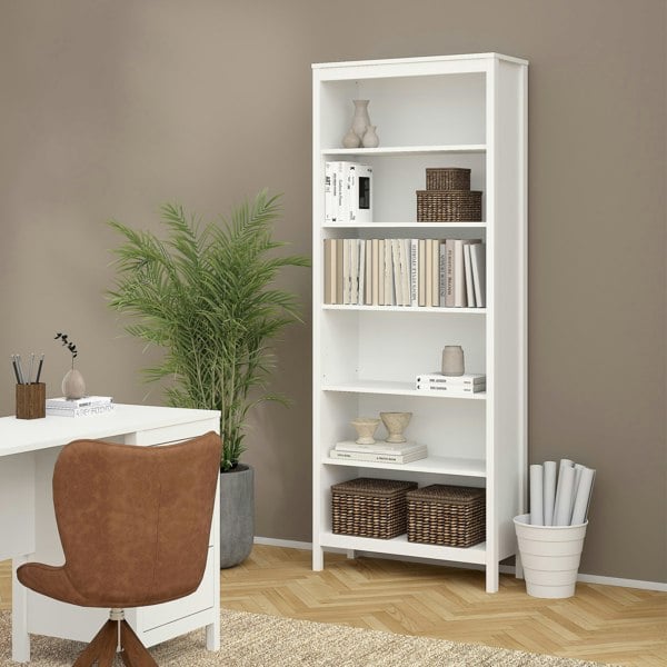 Furniture To Go Madrid Bookcase in White