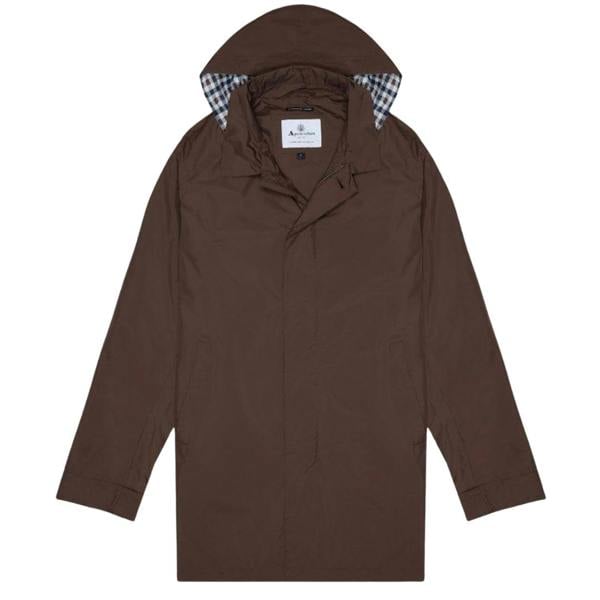Aquascutum Active Active Packable Trench Brown Brown Jacket XL