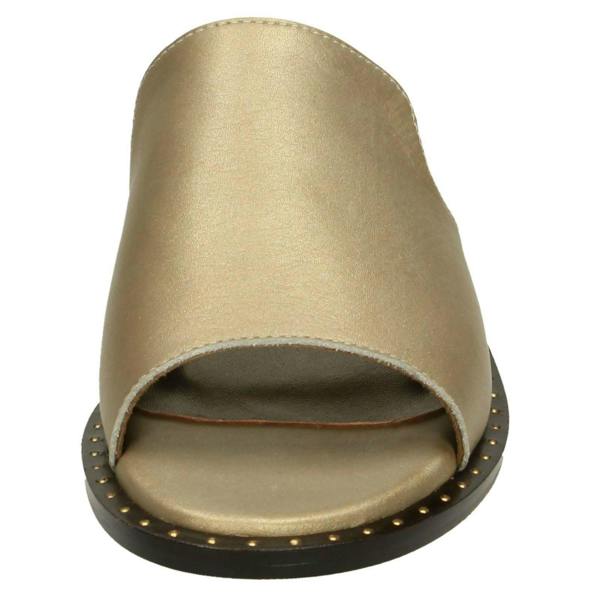 Leather Collection Ladies Leather Collection Flat Slipper Cut Mules F00202