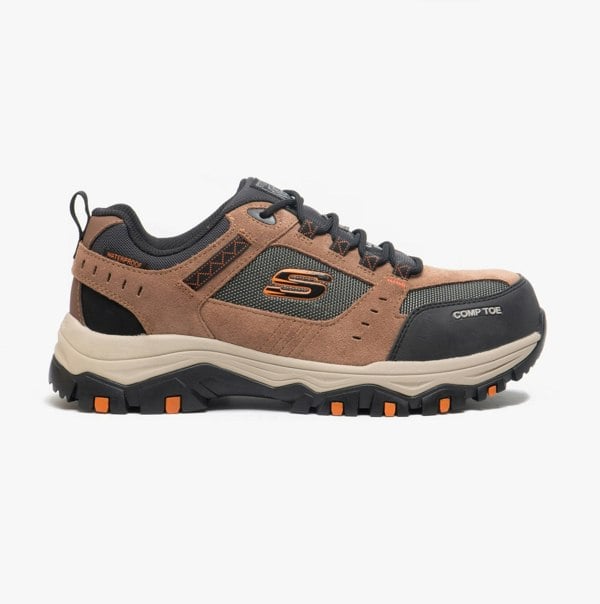Skechers Work Skechers Work 77183EC GREETAH Mens Safety Trainers Brown/Black