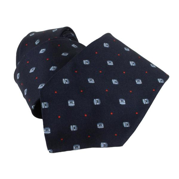 Dunhill silk tie in a cufflink pattern