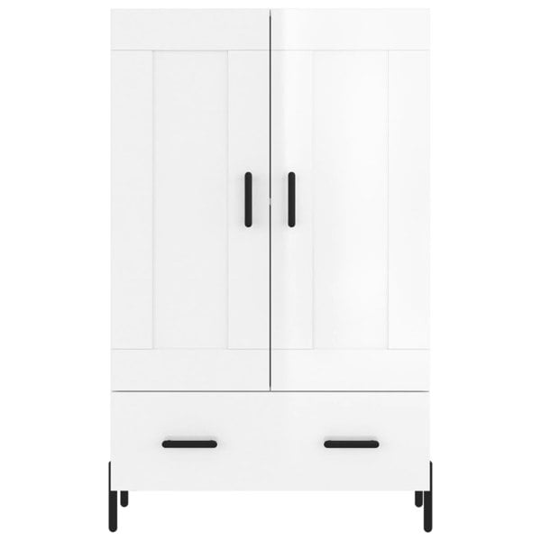 Berkfield Highboard High Gloss White 69.5x31x115 cm Engineered Wood