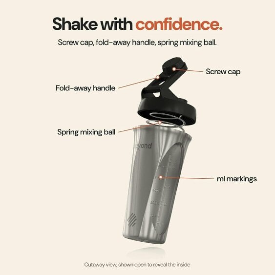 Beyond Shakers Brushed Steel & Black Twist
