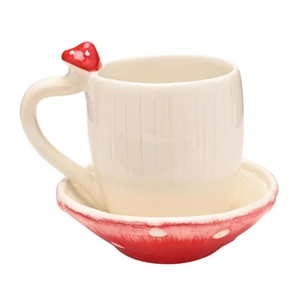 Country Living Toadstool Mug & Saucer